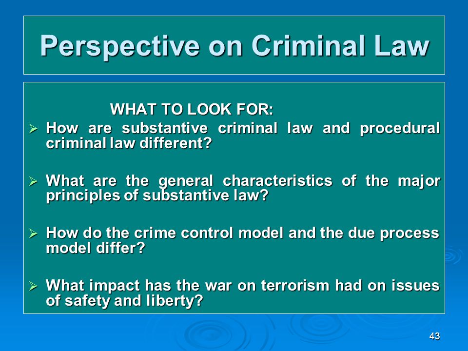 Compare And Contrast The Due Process And Crime Control Models Of Criminal Justice